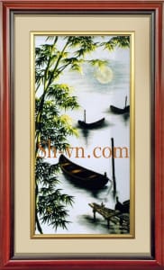 乡村风景画手工刺绣＝鄉間情懷　06＝SHVN 1106- 50cm x 35cm. (2)